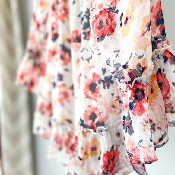 Lucky Brand Crepe Floral Blouse - Picture 2 of 5